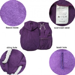 royal plum classic dog hoodie
