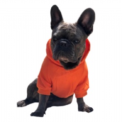 orange fleece pet clothes