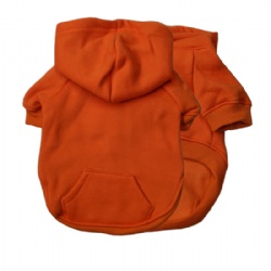 Orange Blank Dog Sweater Bulk Puppy Fleece Hoodie