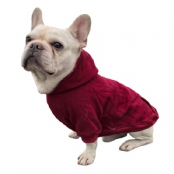 Dark Red Dog Coat