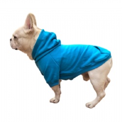 Deep Sky Blue Dog Hoodie