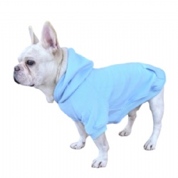 Wathet Blue Dog Hoodie